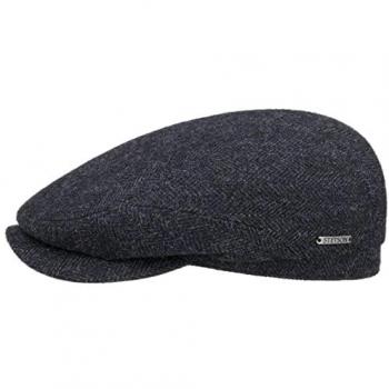Belfast Classic Wool Flat Cap, Black-Blue, 54 cm – Unisex Edition