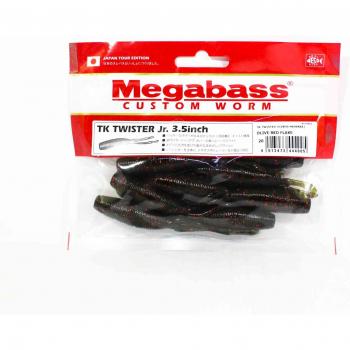 Megabass Gummifisch Olivrot 3,5 Zoll TK Twister JR (4005)