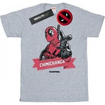 Marvel Deadpool Chimichanga Finger T-Shirt (M) weiß