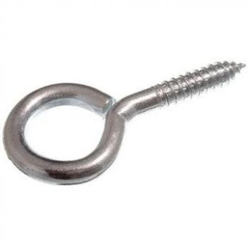 75mm x 18mm Bright Zinc Screw Eyes – 7.2mm Dia., Pack of 200