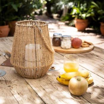 Lampe à Poser led 3W Portable Extérieur Corde Naturelle Alguer Naturel