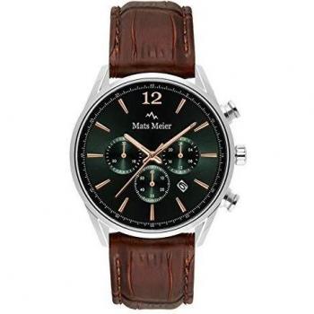 Mats Meier Grand Cornier Herren Uhr Braun Silber MM00121 Unisize