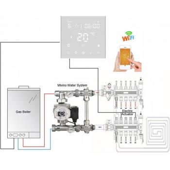 HYSEN WiFi-Enabled Electric Floor Heating Thermostat 16A/3A
