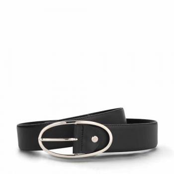 Cinturón Batea Black de cuero ecológico para mujer