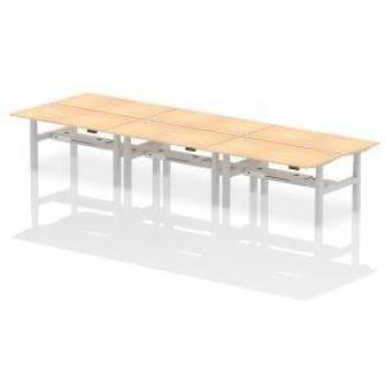 Dynamic Air Back-to-Back W1600 x D800mm Height Adjustable Sit Stand 6