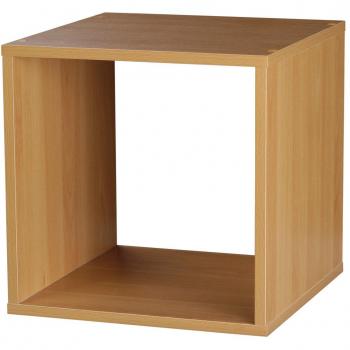 TOP Marques Collectibles Taylor & Brown® 4 Tier Wooden Bookcase Shelving Display Storage Wood Shelf Shelves Unit (Beech, Cube)