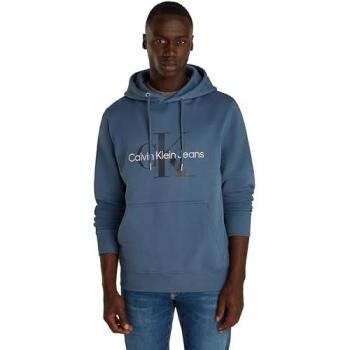 Sweat à Capuche Calvin Klein Monologo Bleu Coast M