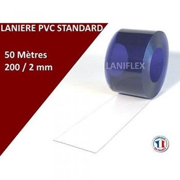 Séparation en vinyle standard, largeur 200 mm et épaisseur 2 mm, longueur 50 mètres
