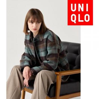 Uniqlo Japan XS Oversized Short Coat in Blue