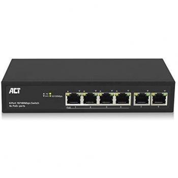 ACT AC4430 Six-Port PoE+ Networking Switch