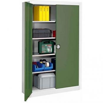Armoire à portes battantes Mauser 1950 × 1200 × 500 mm vert réséda