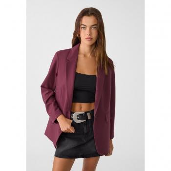 Stradivarius Blazer Granata Regular Fit S