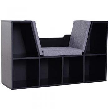 Nash Reading Seat with Storage, Black