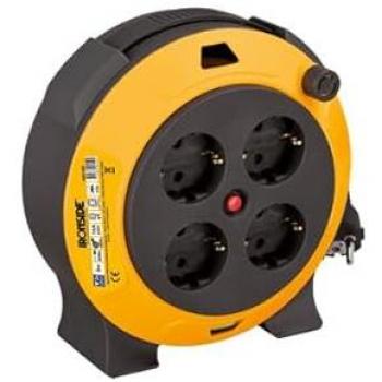 Enrollador de cable doméstico H05VV-F 5 m – 1,5 mm², 4 t, 230 V, 16 A