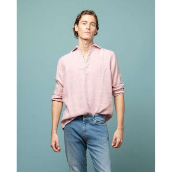 Linen Burdeos Camisa de Hombre Scotte 1985
