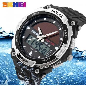 Reloj Skemi para Hombre, Energía Solar y Resistente al Agua