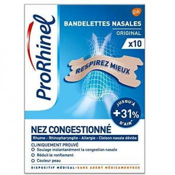 0 Bandelettes nasales ProRhinel Originales avec étui