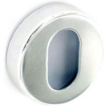 Securit S3032 50 mm Silver Oval Security Lock Cover
