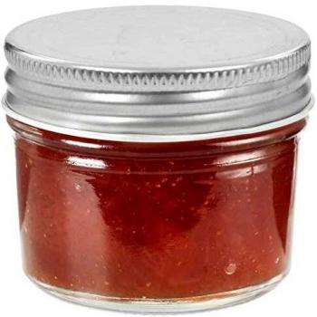 Glass Jam Jars with Silver Lids, 96 Pack, 110 ml – VidaXL