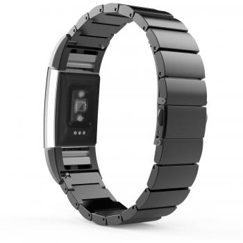 MoKo Correa de Acero Inoxidable para Fitbit Charge 2