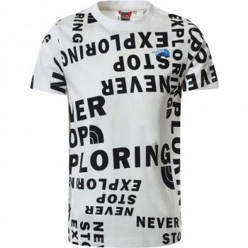 T‑shirt Junior Simple Dome – Blanc, Coton pur, Col arrondi (The North Face)