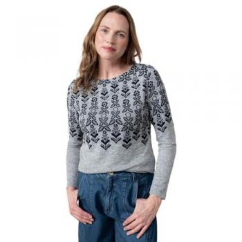 Lily & Me Soft Knit Boat Neck Top – Fairisle Edition