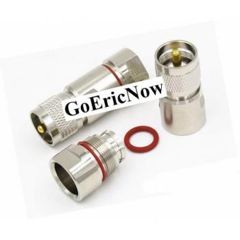 10 piezas de conector coaxial RF UHF SL16 M-F para cable alimentador 50-9 1/2/50-12
