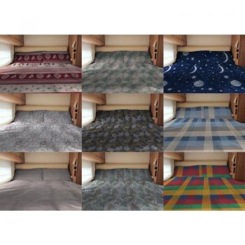 Kit Lenzuola per Campeggio e Caravan in Puro Cotone, Personalizzazione di Vari Schemi