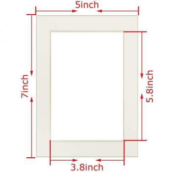 Tapis de cadre blanc pour photos variées