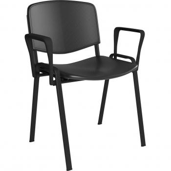 Taurus Plastic Meeting Room Stackable Chair with Fixed Arms
