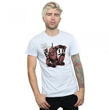 Marvel Deadpool Breaktime Tacos T-Shirt (Grey)