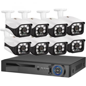 Set di Telecamere di Sicurezza CCTV HD Q-S80 con 8 Canali 4K
