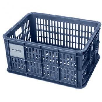 Basil Fietskrat Crate L 40L Bluestone voor MIK/Racktime
