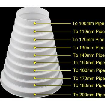 Duct Transition 4 to 8