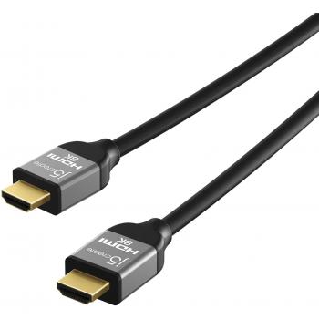 J5create JDC53 8K HDMI Cable Black and Grey 2 m