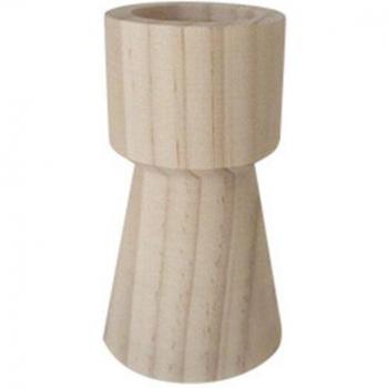 Wood Candle Holders Set