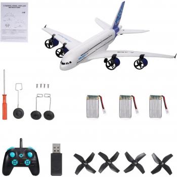 A380 2.4G LED Searchlight RC Plane
