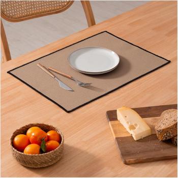Set Lavable “Taupe” – 4 Manteles de Algodón 100%