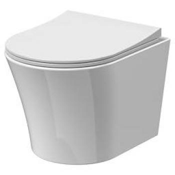 Freya Compact Wall Hung Toilet with Dual Flush and Soft Close Seat
