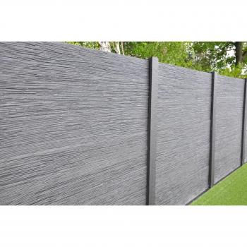 Grüner Betonwandschutz „Linestone“ – 200 × 200 cm, doppelseitig