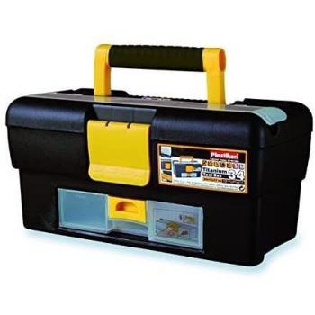 Boîte à outillage Titanium 81034 NOIRE de Plastiken – 34 cm, plastique robuste