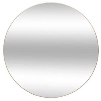 Miroir Alice en bois et métal doré