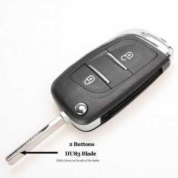 Shell de llave remota Jingyuqin para Citroen Berlingo