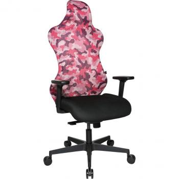 Topstar Sitness RS Sport Bürostuhl, 3D-Synchronmechanik, pink/schwarz