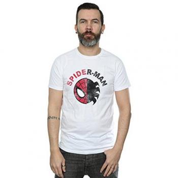 Marvel Spider-Wear: Hombre S, Blanco, Diseño Abierto
