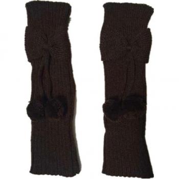 Christmas Bowknot Knit Leg Warmers for Girls