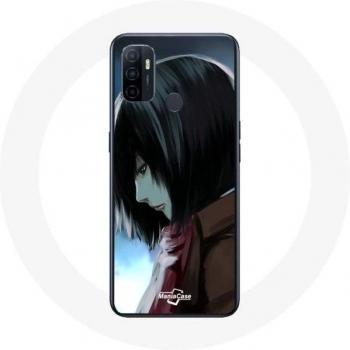 Oppo A53 Case featuring Mikasa Ackerman from Attack on Titan