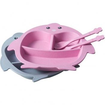 Children's Wheat Straw Cutlery Set