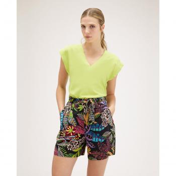 Blusa Elegante Viscosa Escote Pico