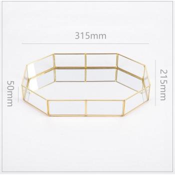 Simple Copper and Glass Jewelry Organizer
